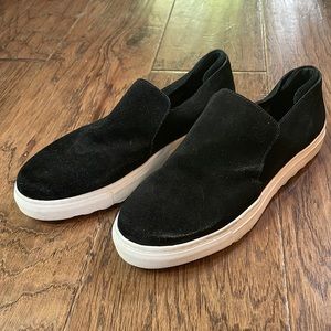 J/Slides Slides Black Suede size 10 shoes